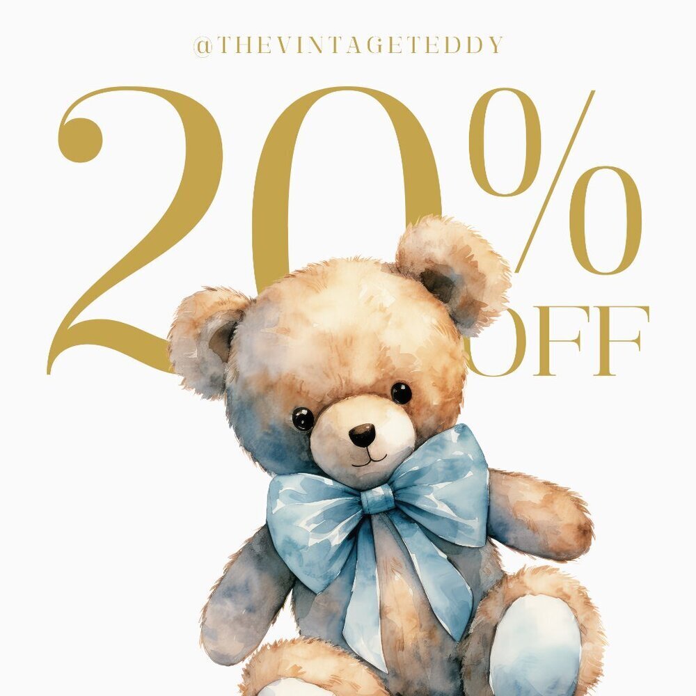 20% Off Sale at The Vintage Teddy! - Picture 1 of 1